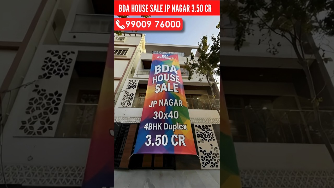 🔥House for sale in Bangalore JP Nagar 30x40 ✅ House sale in JP Nagar | BDA property for sale