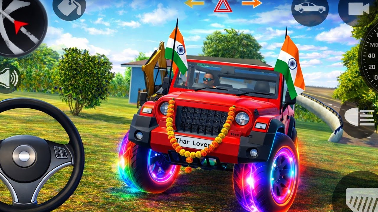 Modified Mahindra Thar😈Games:Indian Red Thar (Gadi Wala Games) Car Game Android Game - #2026