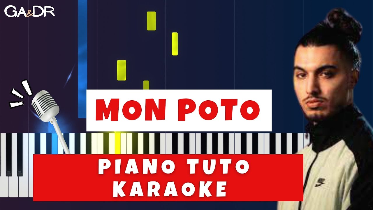 Benab -  Mon poto (Piano fr Cover Tutoriel KARAOKE Paroles)