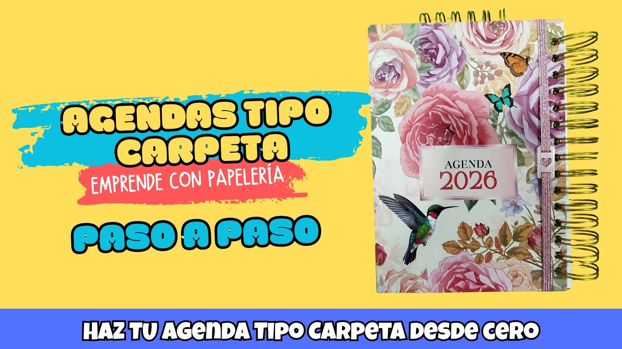 ✨ CÓMO hacer AGENDAS Tipo CARPETA - EMPRENDE con PAPELERÍA 💰