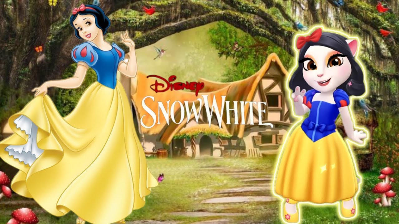 My talking angela || snow white 🍎🍁💫🌸 || angela glamz 