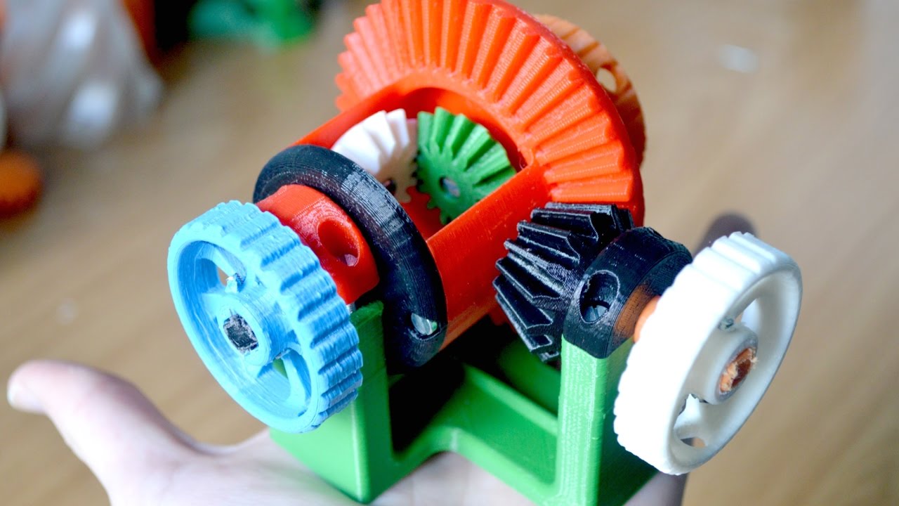 Functional Differential Gear System | The3DMates | Hephestos 2