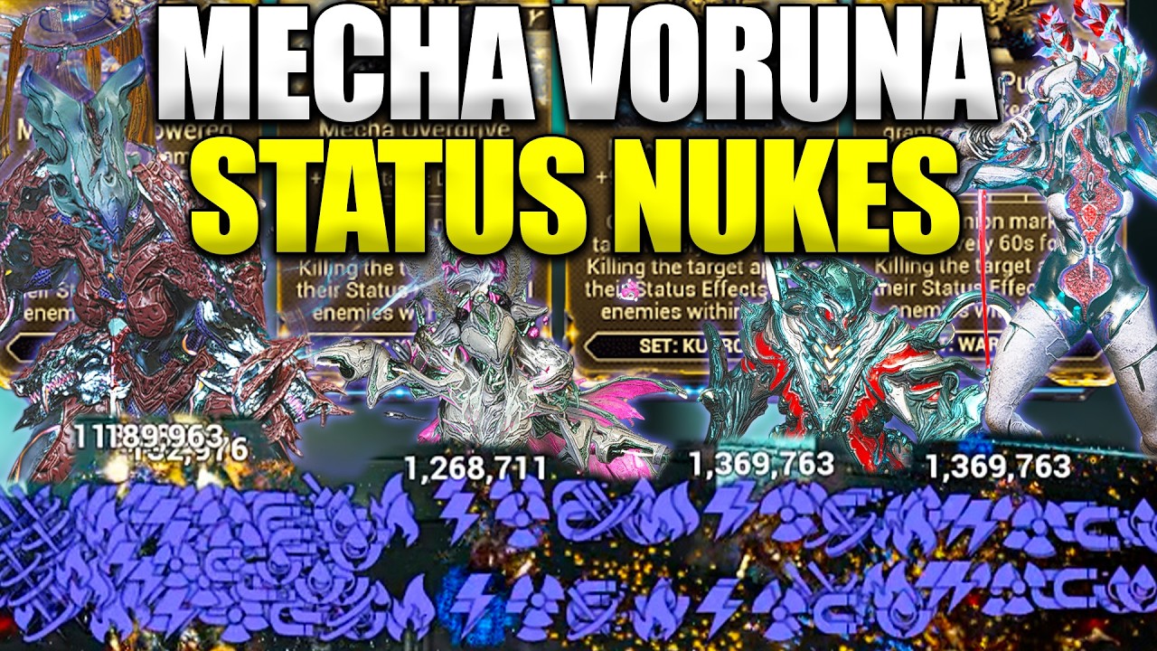 Mecha Set Voruna For Warframe AOE Status Nukes!