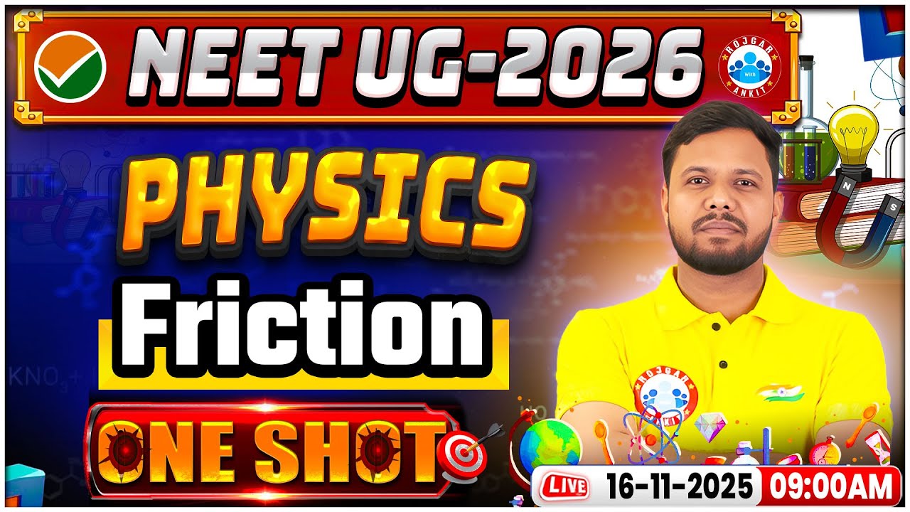 NEET Physics Friction One Shot | घर्षण NEET | NEET Physics One Shot | By Shivendu Sir