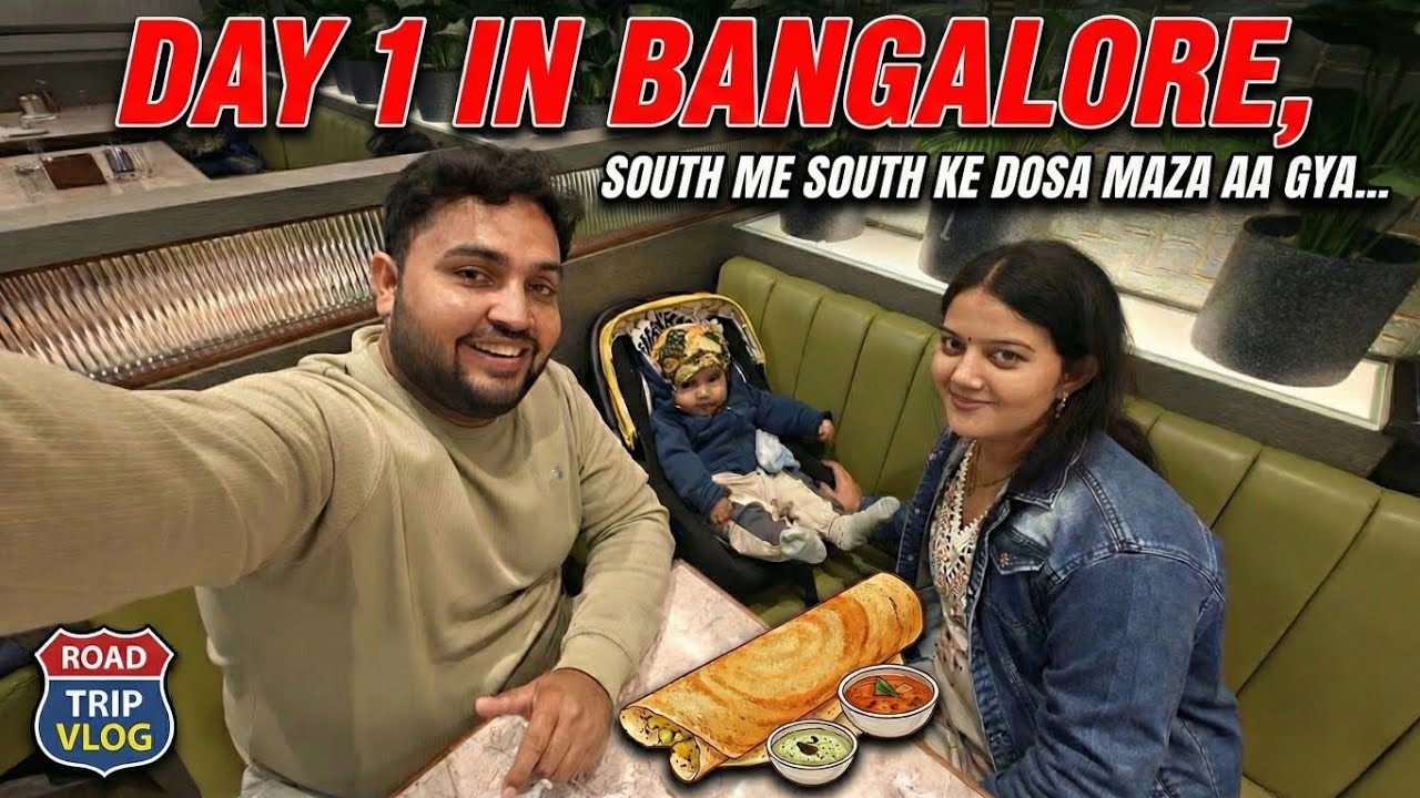 Finally Reached Bangalore! 😍 Day 1: Authentic South Indian Dosa with Family | Harrier EV