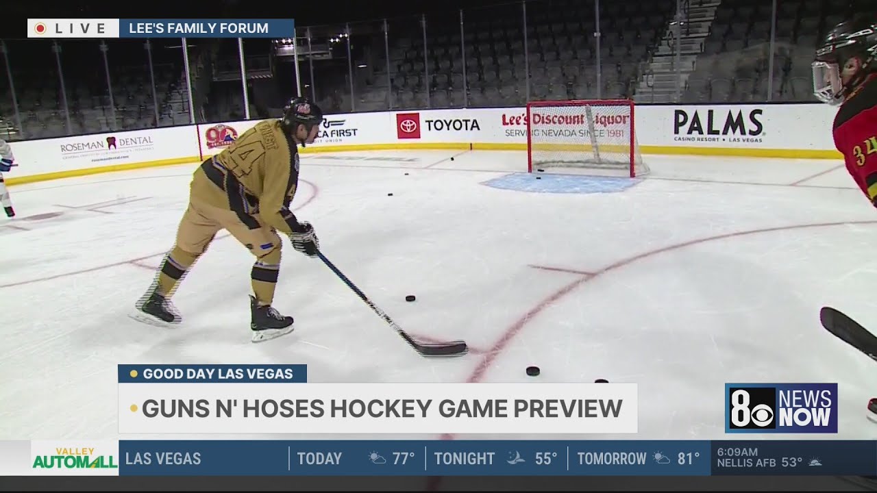 Charity hockey game between Las Vegas police, fire departments returns