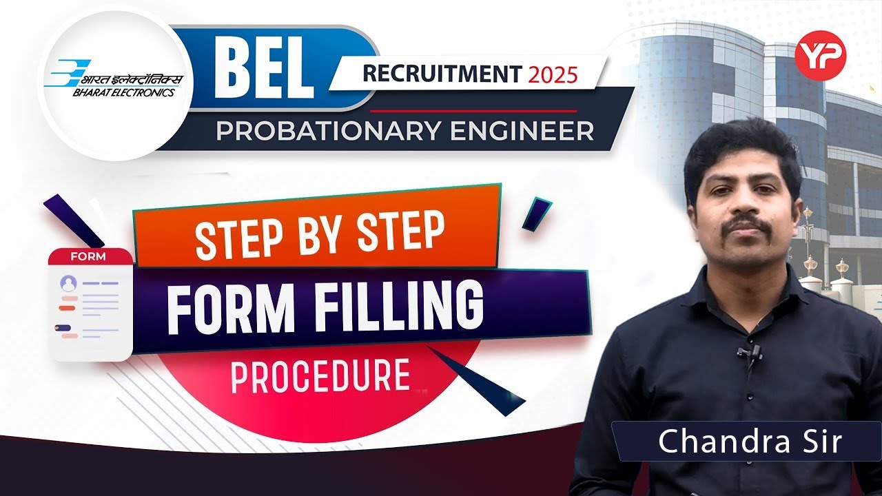 BEL step-by-step Form Filling Procedure Explained for Probationary Engineer Post