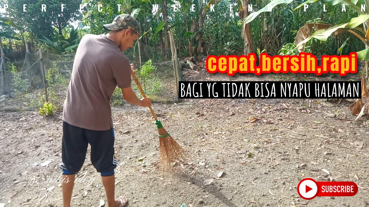 Cara Menggunakan Sapu Lidi, sapu cepat dan bersih . . .