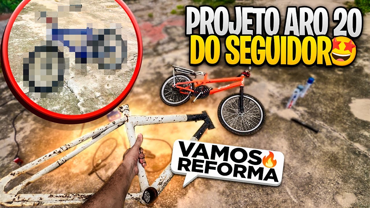 VOU REFORMA A BIKE DO SEGUIDOR SÓ COM PEÇAS QUE TENHA AQUI EM CASA 🔥🚀/ bike MONTADINHA