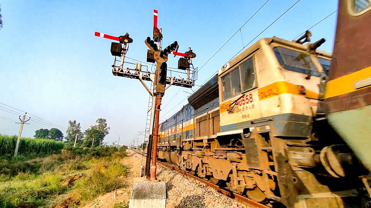 Indian Railways! Route Diverted Express Trains in Single Line SEMAPHORE Terorrity | TOKEN EXCHANGE !