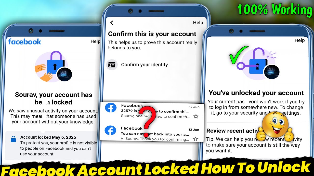 Facebook Locked How To Unlock 2025? | How to unlock Facebook Locked Account | Fb unlock kaise kare?