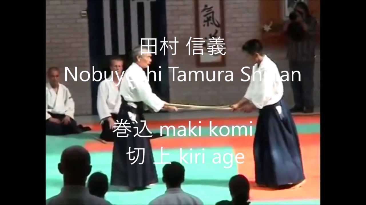 合気剣 AIKIKEN 田村 信義  Nobuyoshi Tamura 巻込 maki komi  切上 kiri age