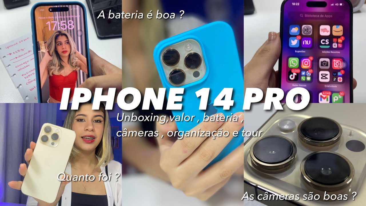 IPHONE 14 PRO | Valores, câmeras , a bateria é boa? Comparei com o iphone 11 ,VALE A PENA?