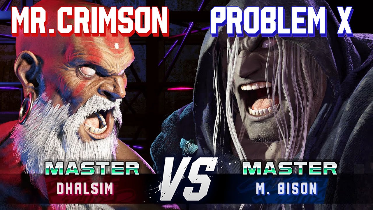 SF6 ▰ MISTER CRIMSON (Dhalsim) vs PROBLEM X (M.Bison) ▰ High Level Gameplay