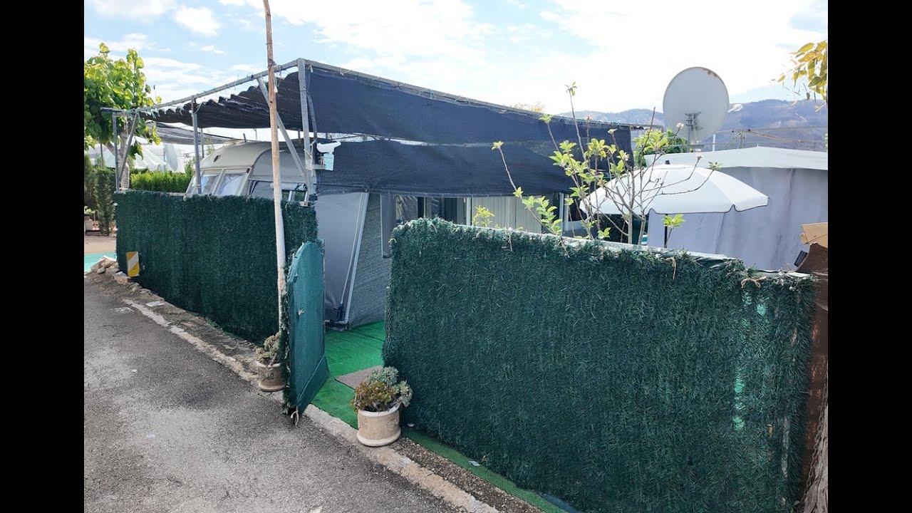 2 Bedroom Caravan On A Private Plot For Sale On Camping Benisol Campsite In Benidorm &pound;18,995