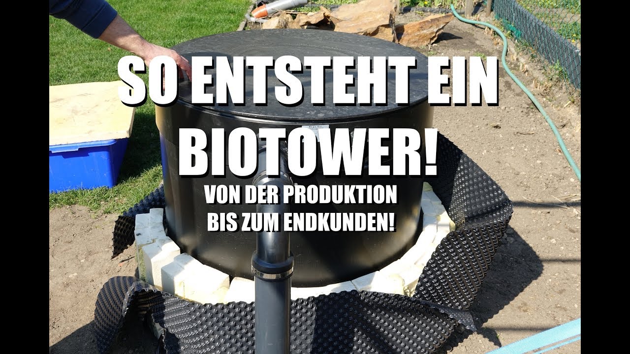 Koiteichblog [118] ★ So entsteht ein Biotower, Fertigung, Lieferung, Aufstellung am Teich