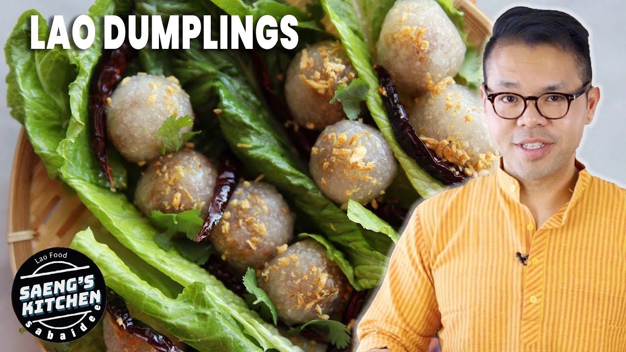 Sakoo Yat Sai | Tapioca Dumpling | ສະຄູຍັດໃສ້ | Lao Food at Saeng’s Kitchen