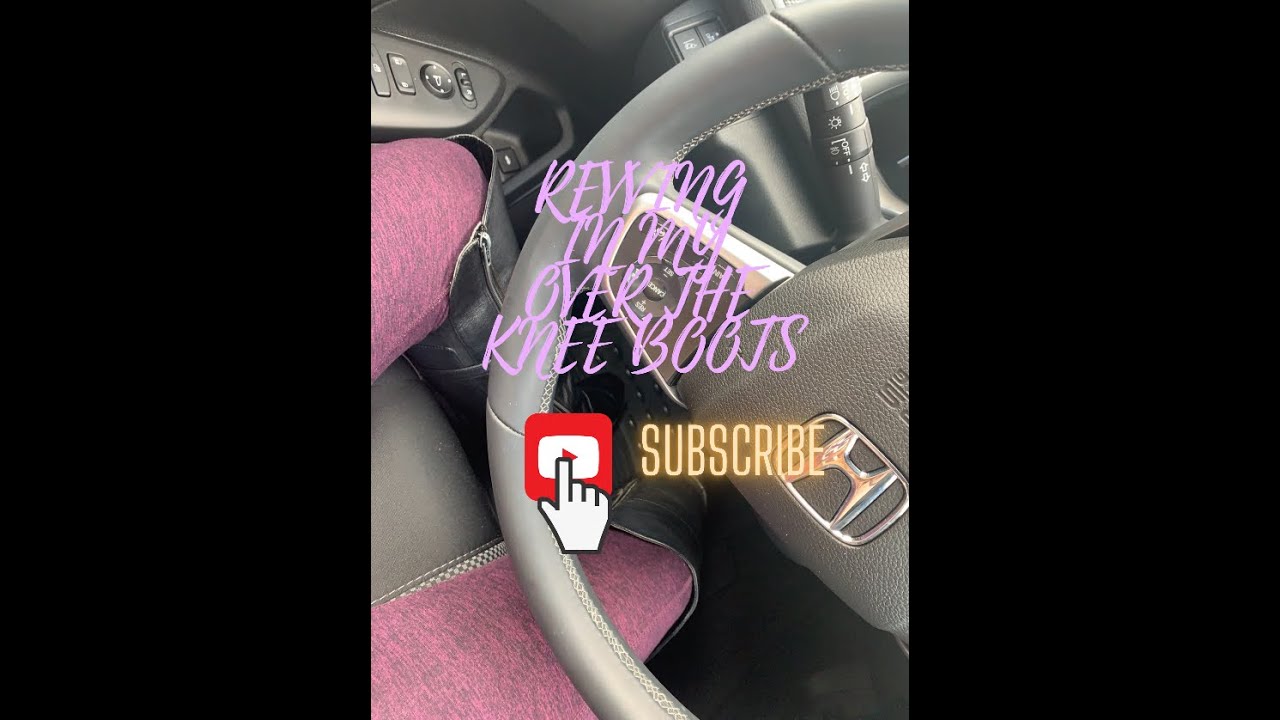 REVVING IN MY OVER THE KNEE BOOTS