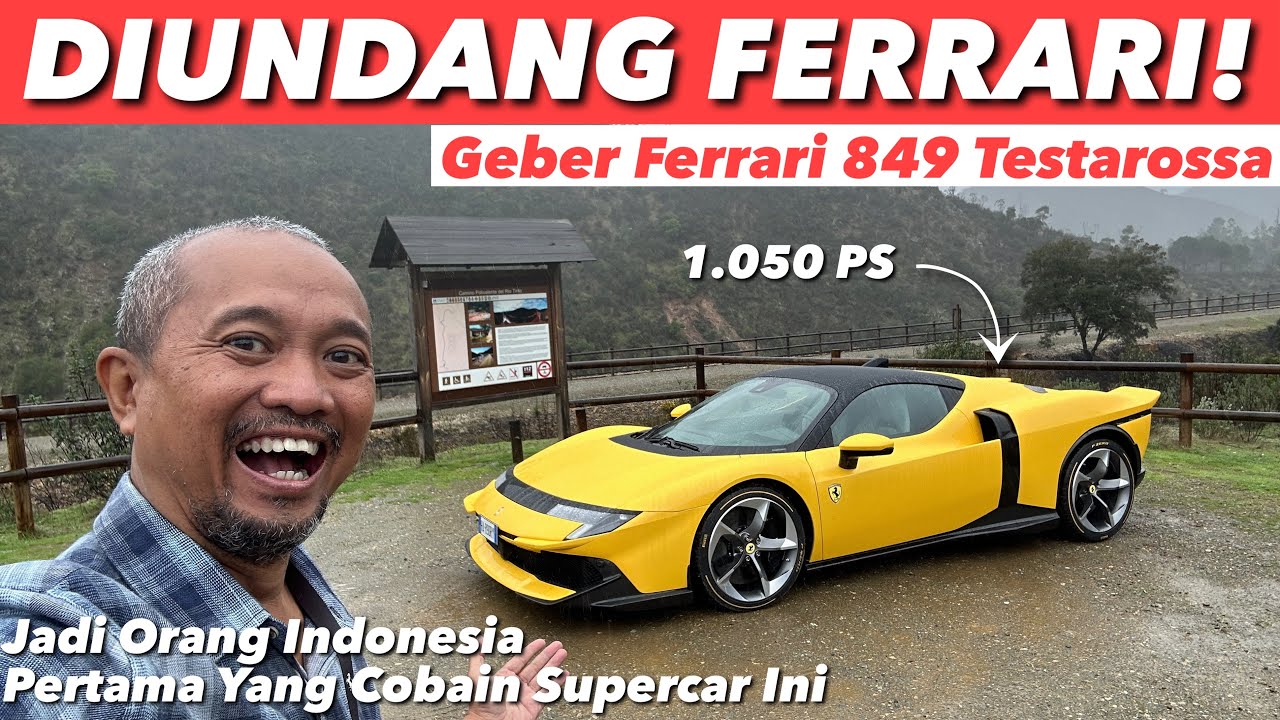 JADI TAMU EKSKLUSIF FERRARI COBAIN 849 TESTAROSSA TERBARU