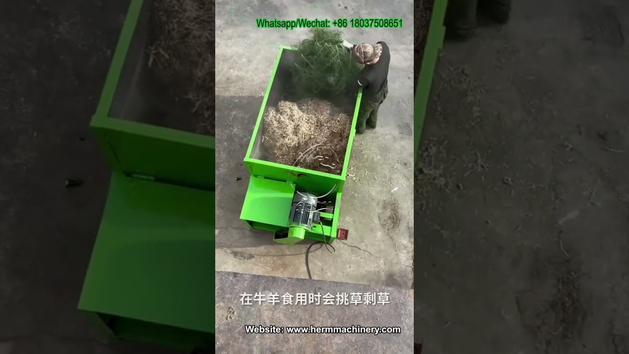 Mejora tu granja con una mezcladora TMR y trituradora de hierba y silo para el ganado