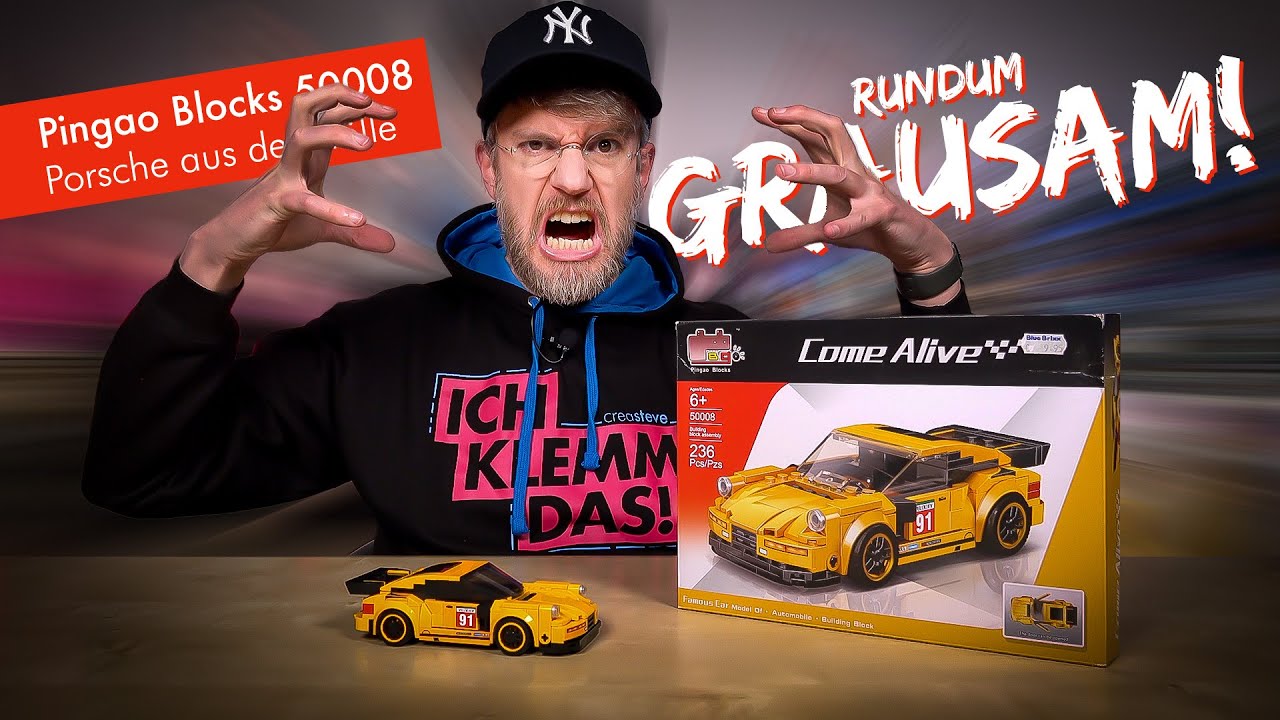 GRAUSAM!! 🤬 Ein Set aus der HÖLLE!! 🤯 Pingao Blocks 50008 Famous Car Model (Porsche)