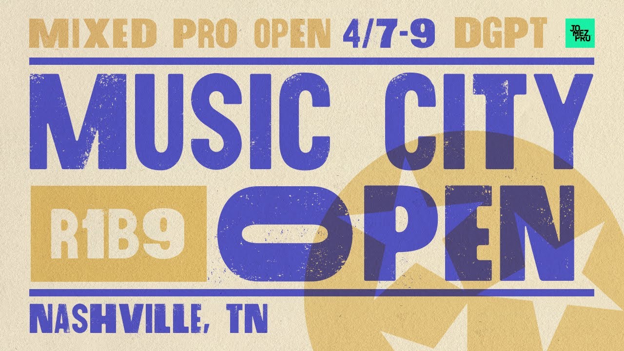 2023 Music City Open | MPO R1B9 | Dickerson, Heimburg, Locastro, Orum | Jomez Disc Golf
