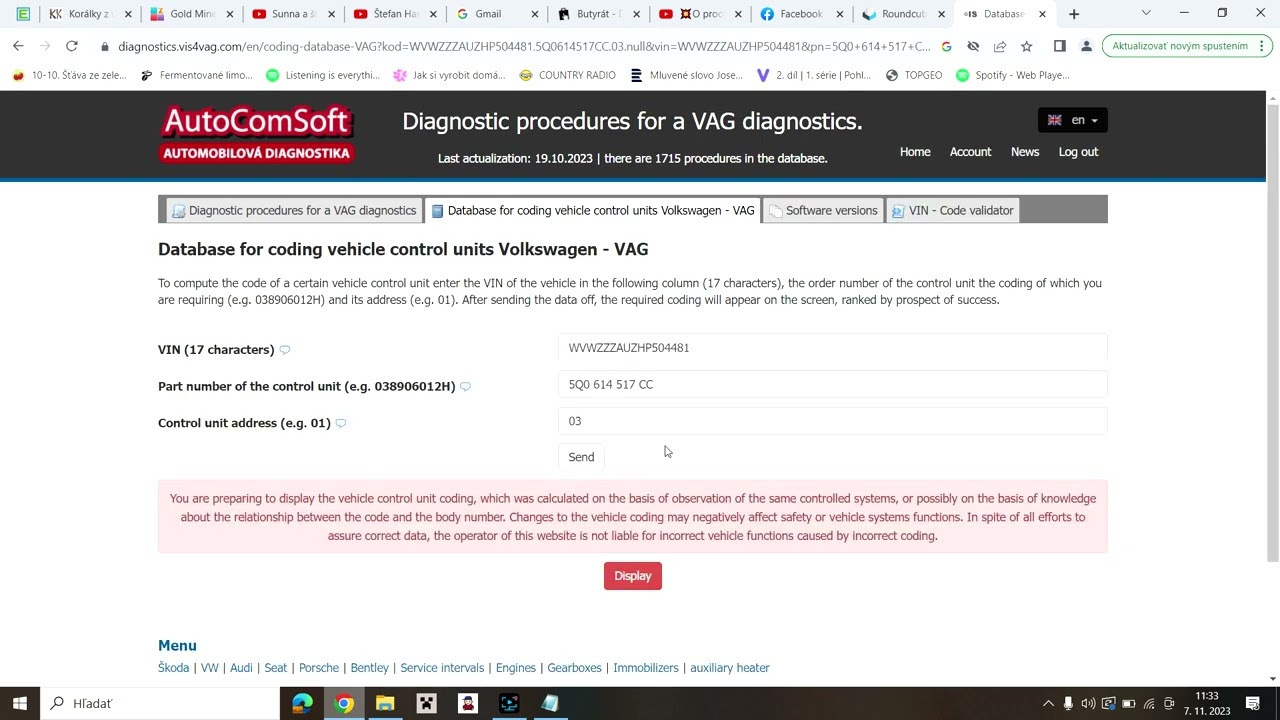 VW ABS module lost long coding VIS online