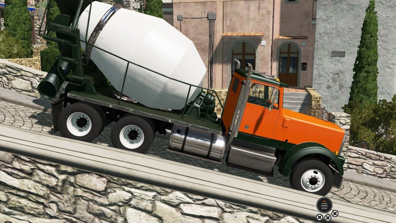 BeamNG Drive - T Series Concrete Truck in Italy