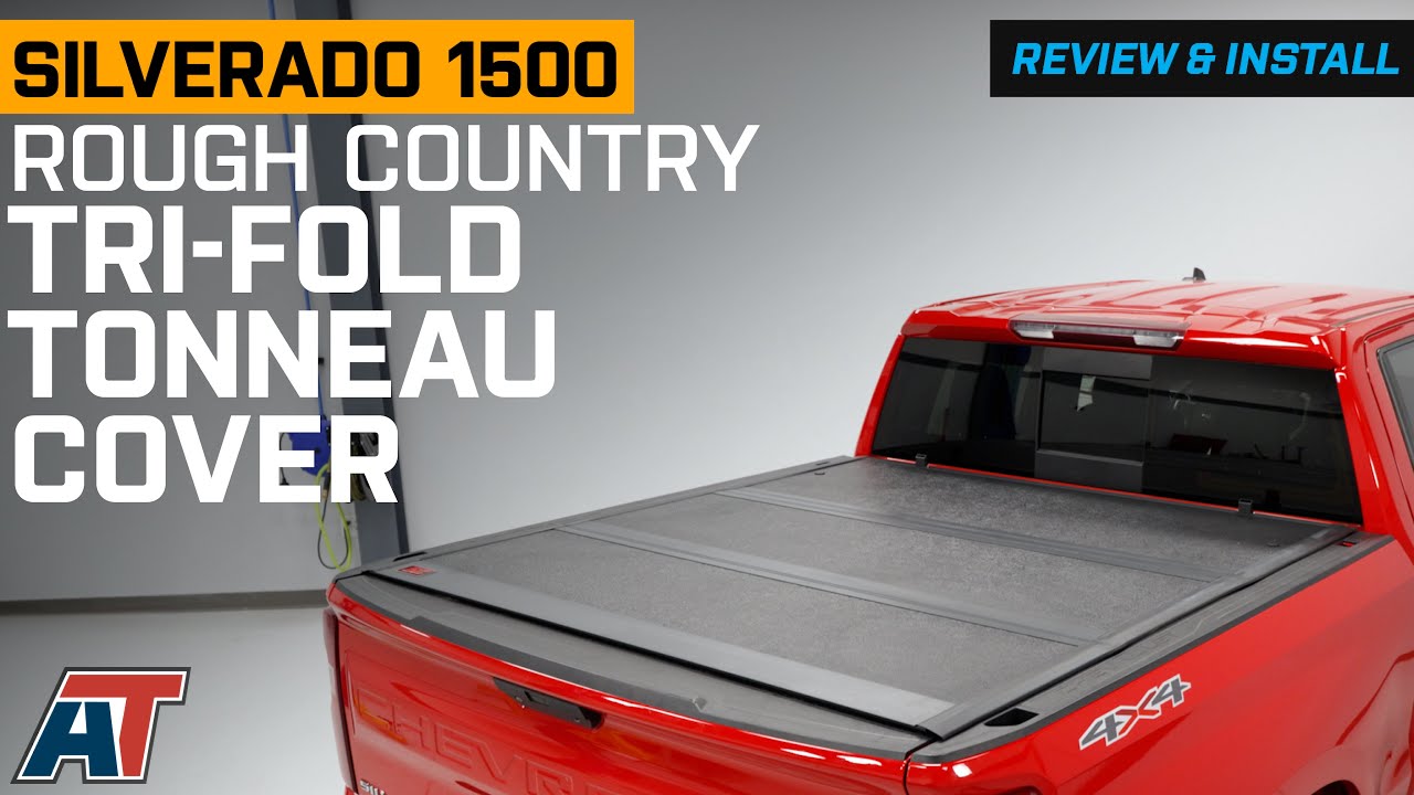 2019-2024 Silverado 1500 Rough Country Hard Low Profile Tri-Fold Tonneau Cover Review & Install