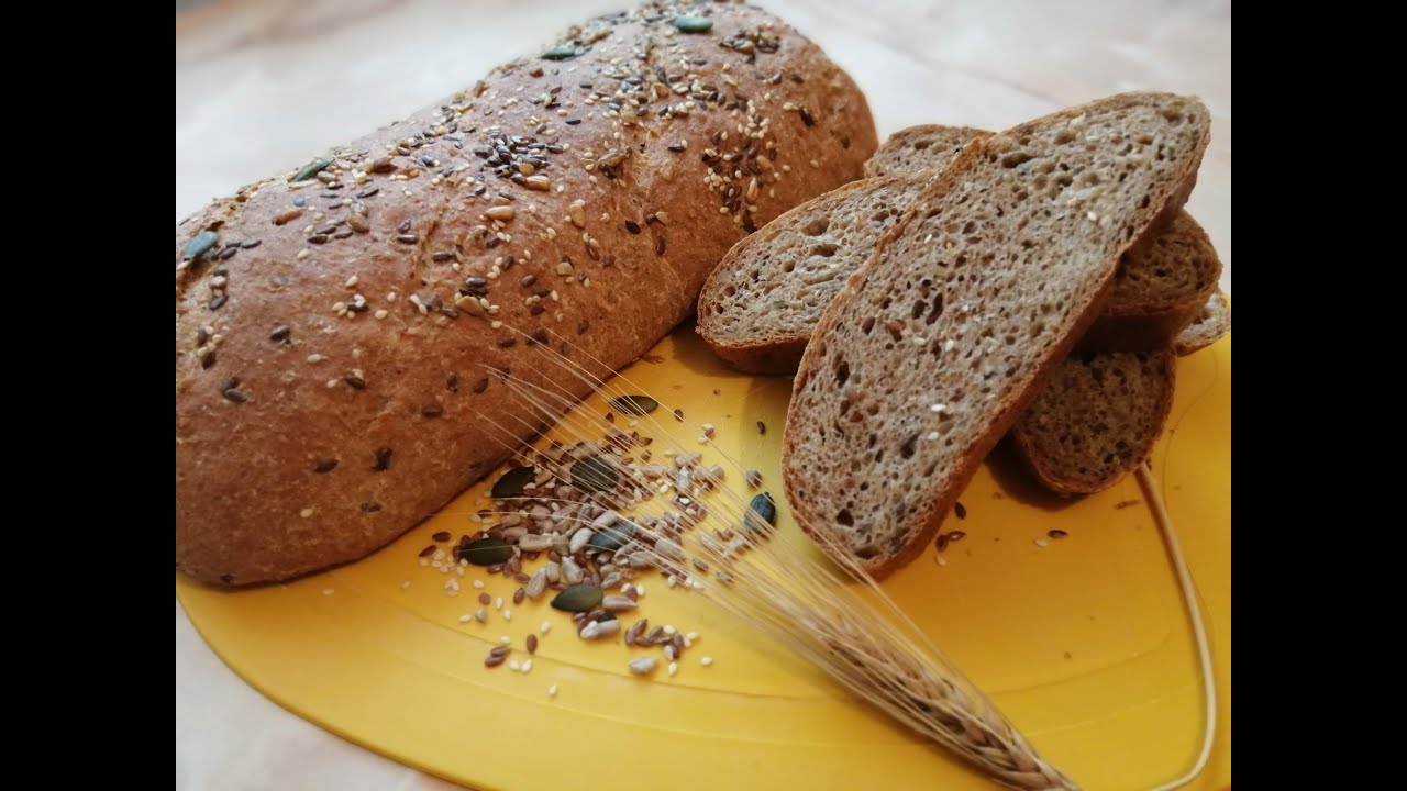 Paine de casa cu faina integrala si seminte!🌾🌾🌾