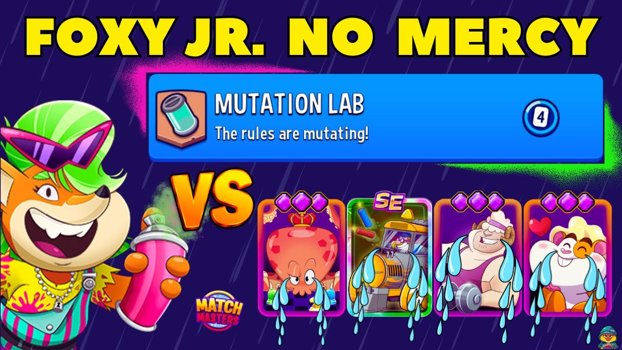 DIAMOND FOXY JR. GOING WILD vs PREMIUM BOOSTERS  | Match Masters Mutation Lab + 4 Rounds