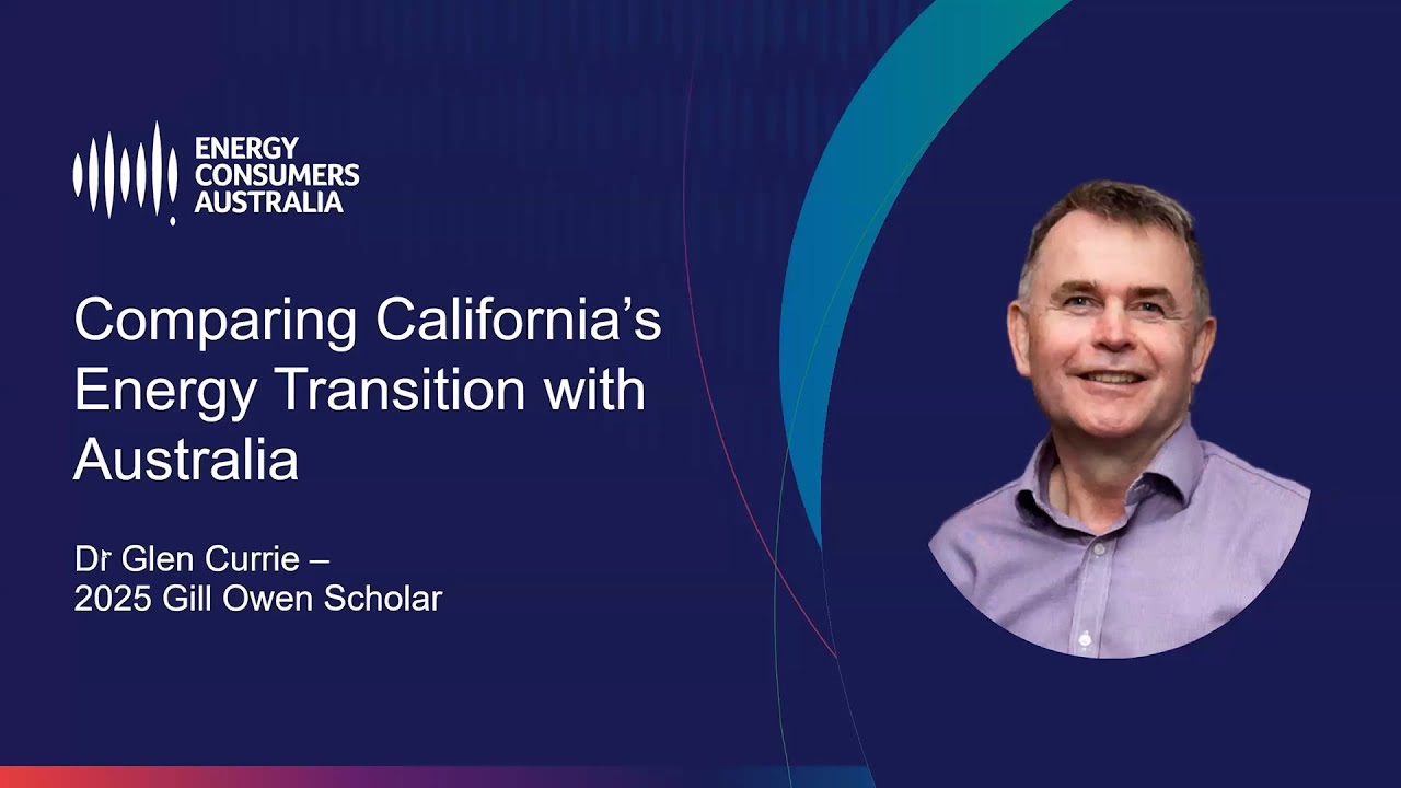 Webinar: Comparing California's energy transition with Australia