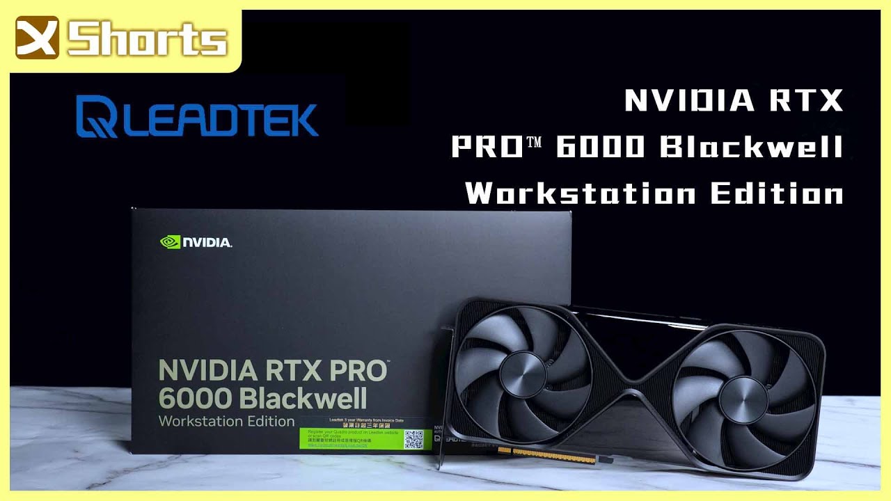 LEADTEK NVIDIA RTX PRO 6000 Blackwell Workstation Edition l 最新的 AI 運算 GPU 來啦 l #shorts