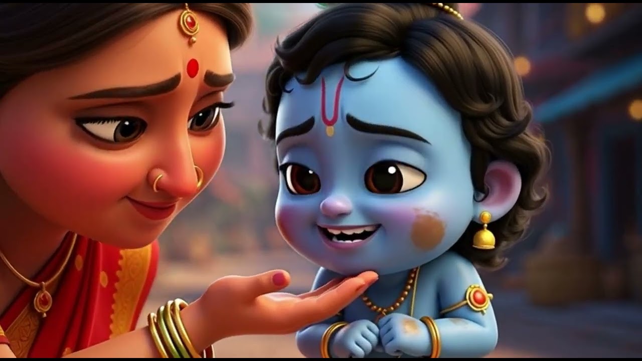 கிருஷ்ணா மண் சாப்பிட்ட கதை | Krishna Ate Mud Story in Tamil | Tamil Kids Moral Story