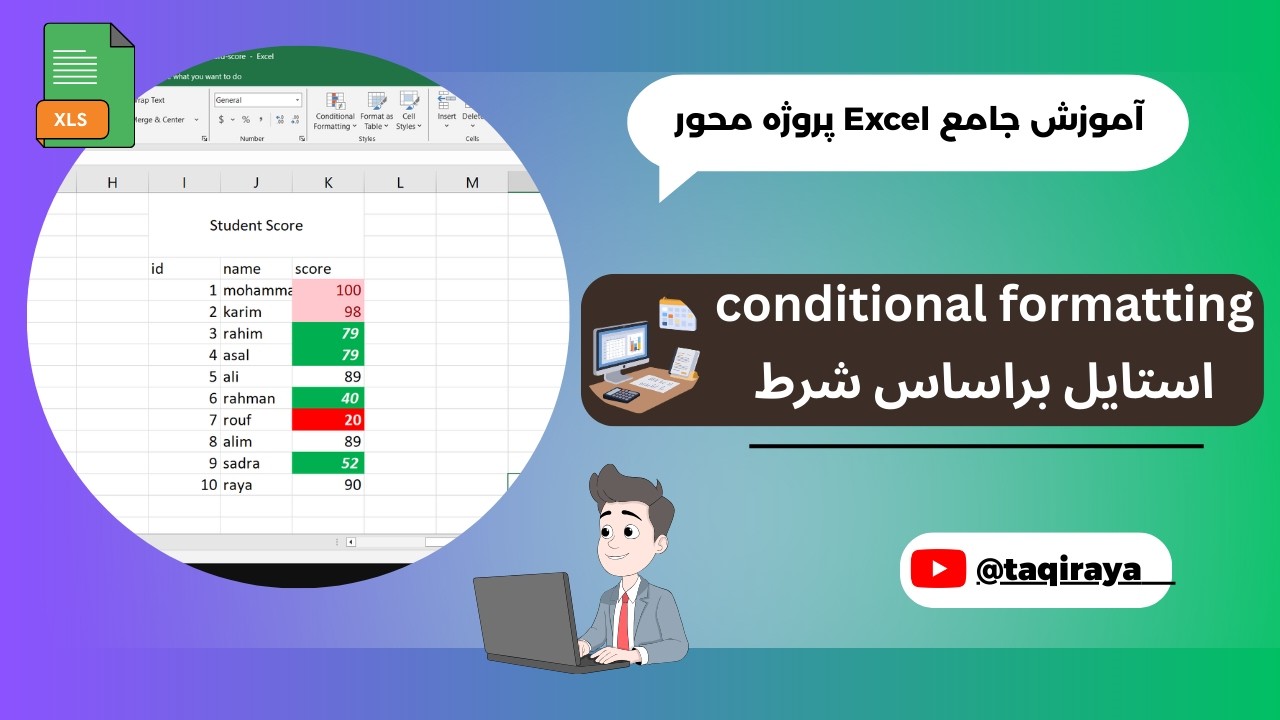قسمت سوم: شرط‌های استایل (Conditional Formatting) در اکسل |‌ آموزش جامع اکسل پروژه محور