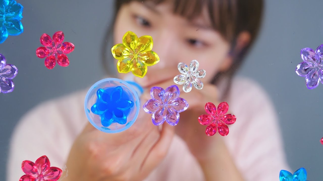 [ASMR] 눈 앞에 피어오르는 꽃 젤리 🌸 | 최강 시각적 ASMR