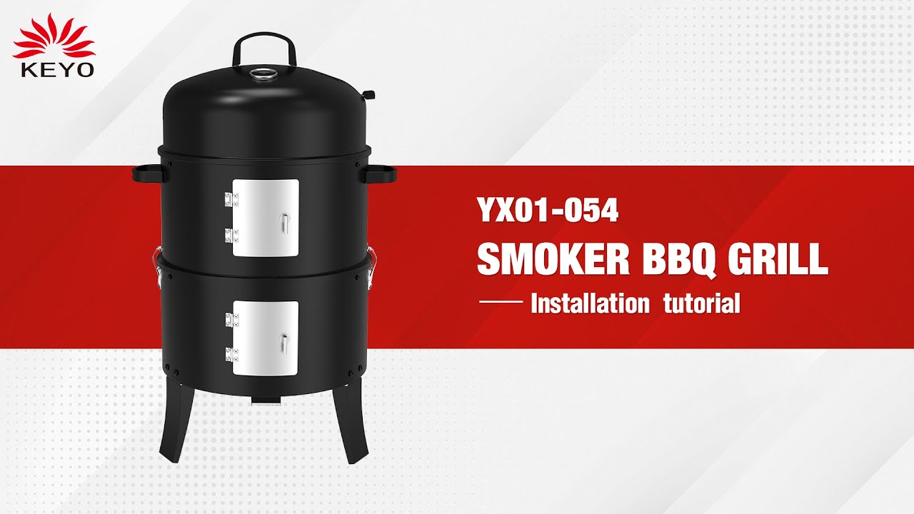16" Vertical Smoker Assembly (3D Animation): How to Build Your 3-in-1 Smoker/Grill/Fire Pit!