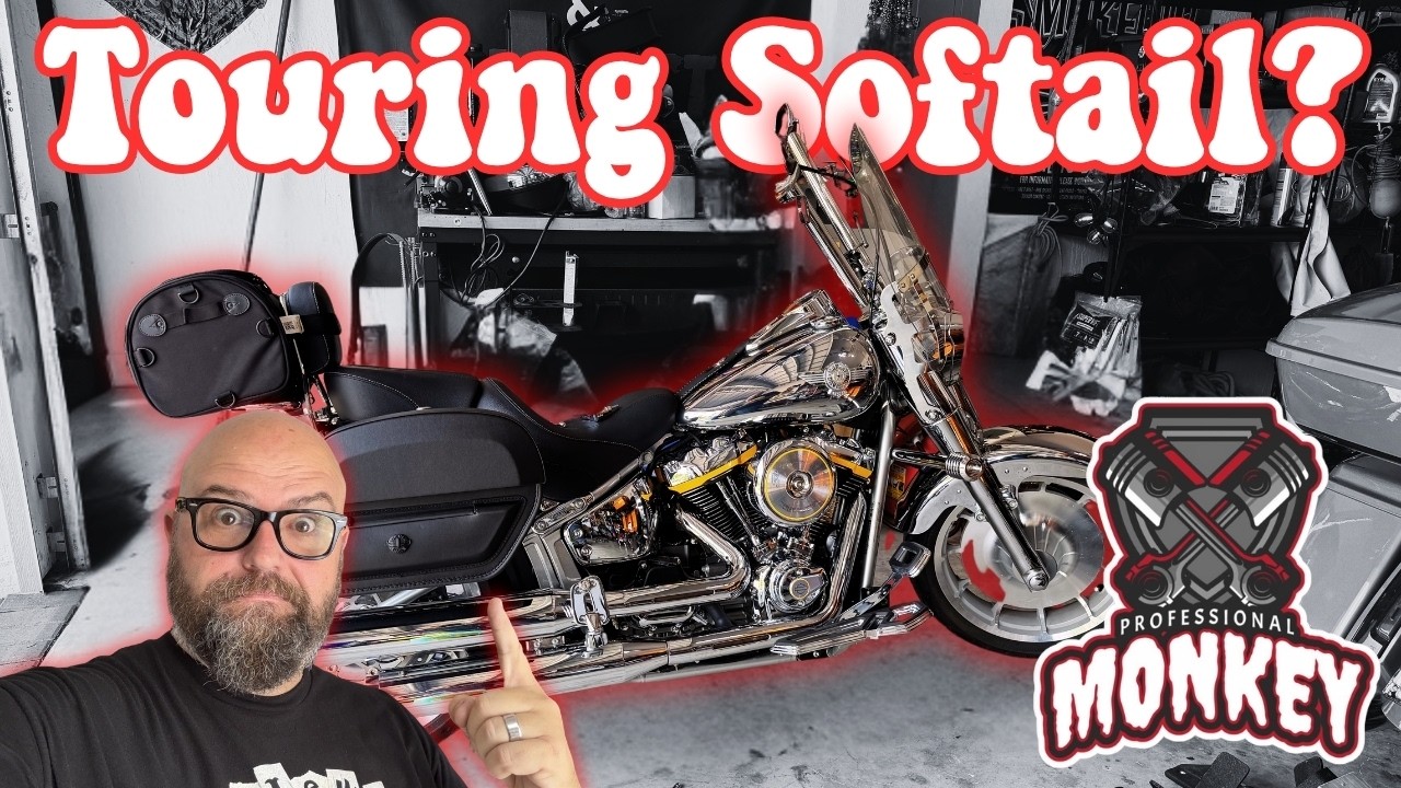 Превратит ли это мой Gray Ghost в туристический Softail? Быстросъемные боковые кофры!