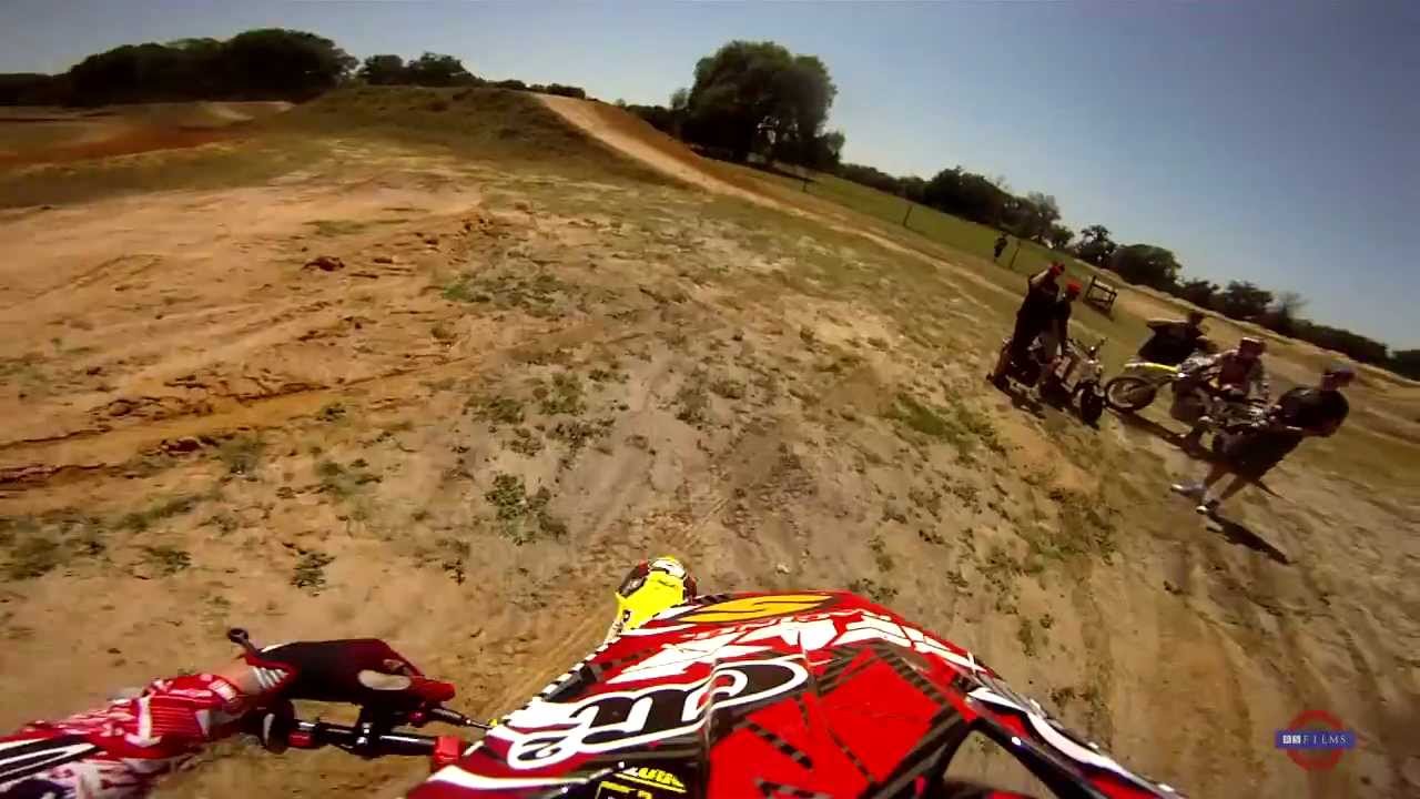 Michael Byrne @ Chad Reed's Farm Helmet Cam