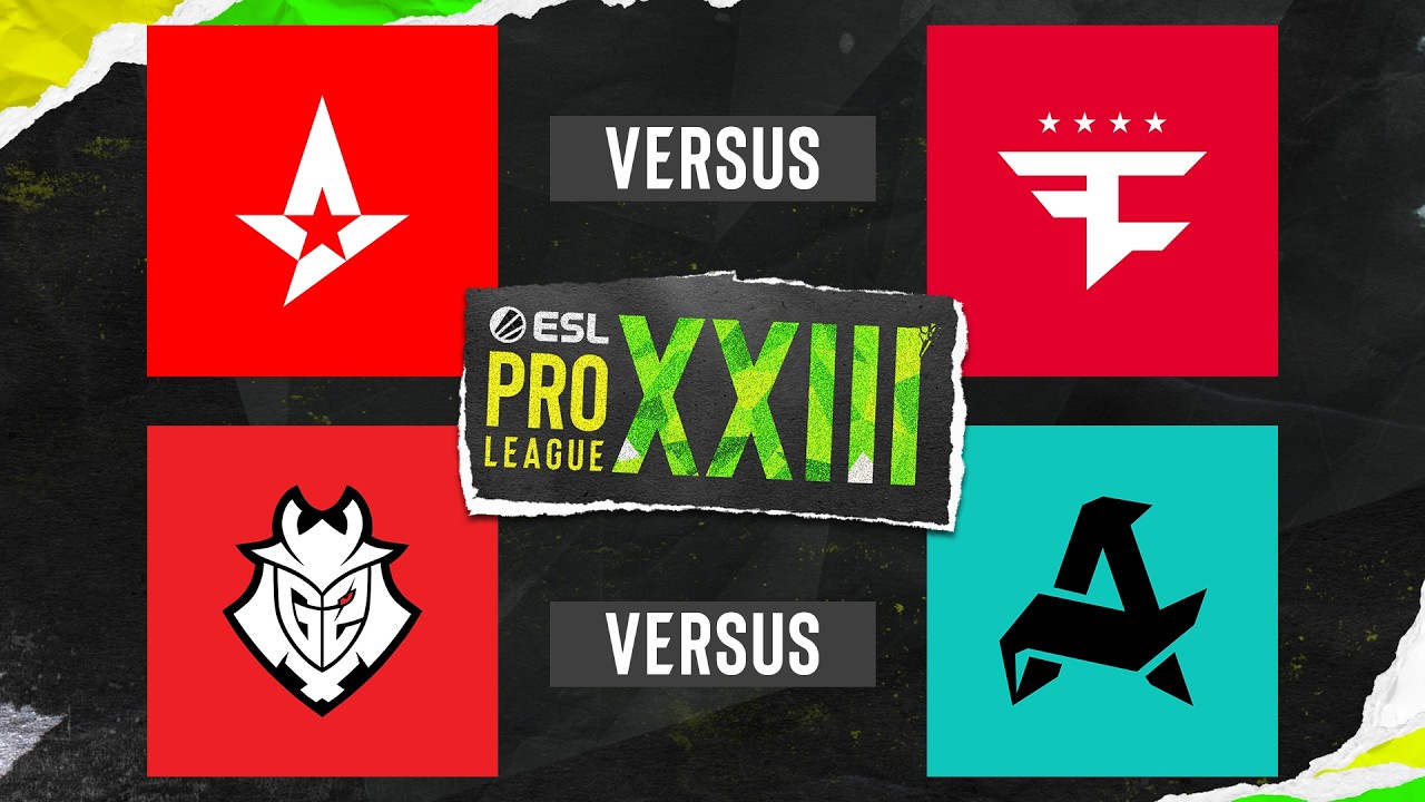 ESL PRO LEAGUE SEASON 23 - STAGE 2 - Astralis vs FaZe Clan | G2 Esports vs Aurora