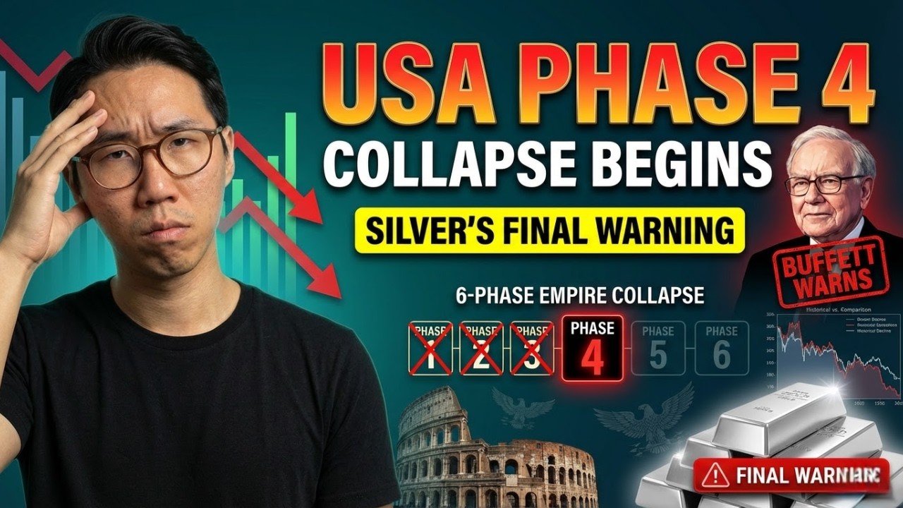 The 6-Phase Empire Collapse: Buffett Says USA Entering Phase 4 — Silver's Final Warning!