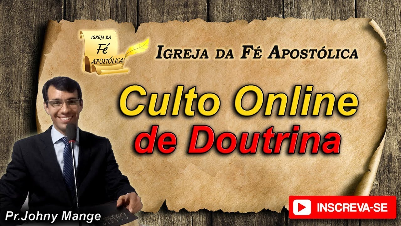 🔴 Culto De Doutrina | Santidade na Língua | Pr. Johny Mange | 22 Abr.2020 (AO VIVO)