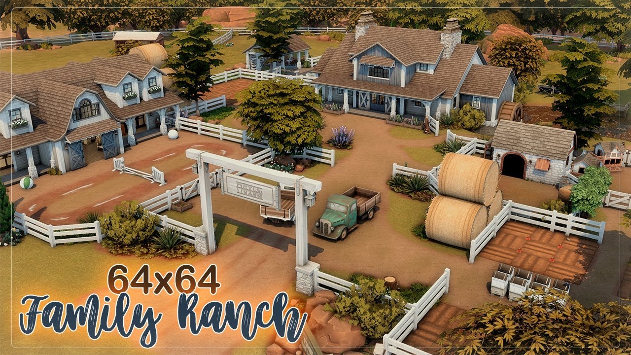 Большое конное ранчо 🐴| Симс 4: Строительство | Big Family Ranch | The Sims 4: Speed Build
