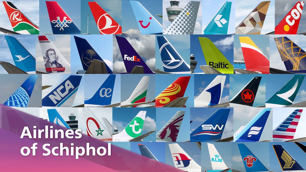 We proudly present: the airlines of Schiphol ✈️