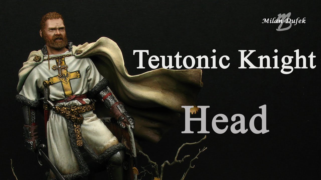Teutonic knight - painting figure - The head