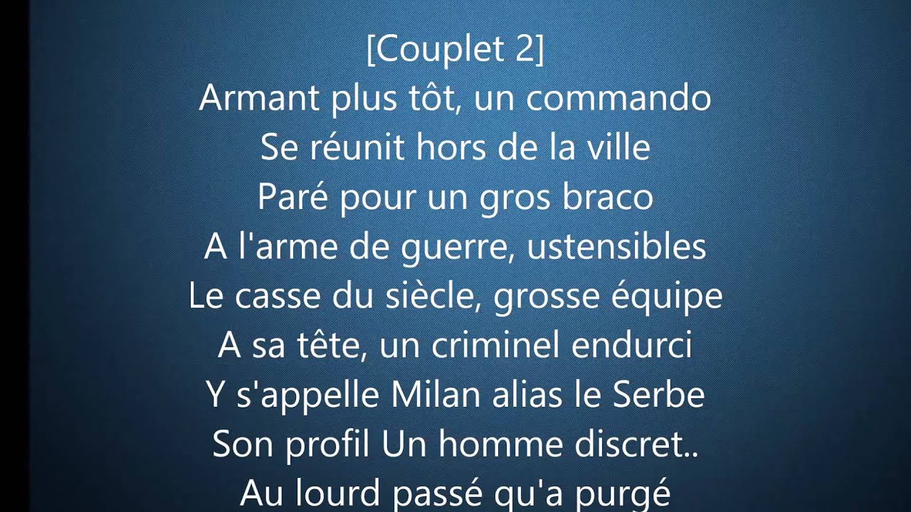 TLF - Mourir ce soir avec Paroles/Lyrics