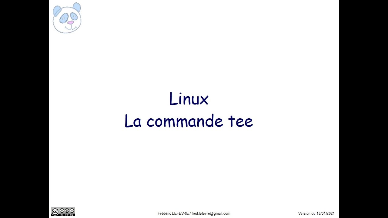 Linux - La commande tee