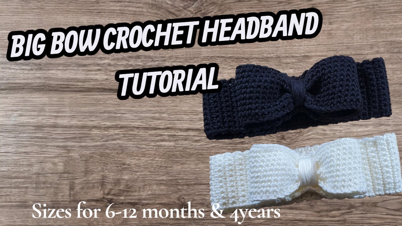 HOW TO MAKE A CROCHET HEADBAND WITH BOW