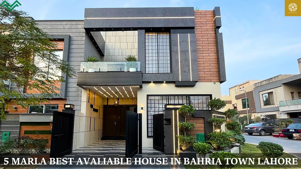 5 marla brand new modern corner best available house for sale in bahria town lahore