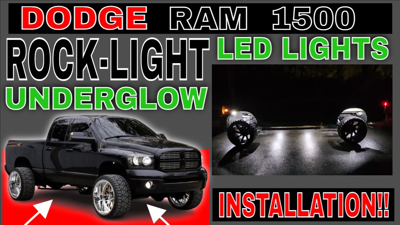 Dodge RAM 1500 LED Rock Light Under-glow Installation (JOATD)